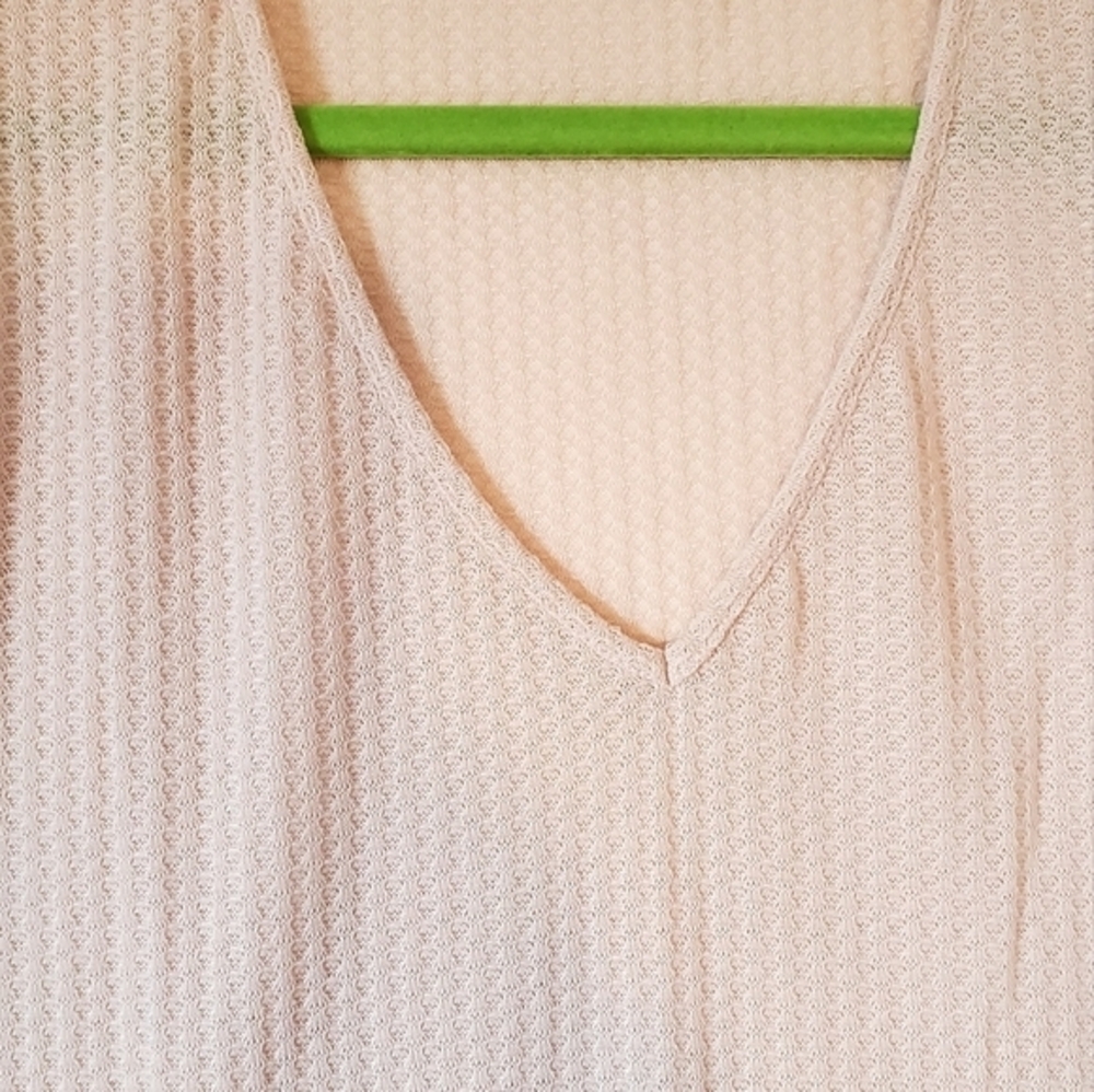 Cream Soft Dressy Blouse‎ Top Sheer Sleeves Women Size 2XL NWOT - Picture 7 of 9